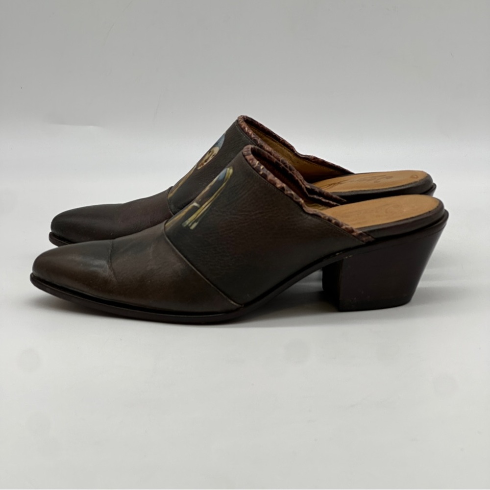 Icon Leather Mules. Size 7.5 - Picture 5 of 11